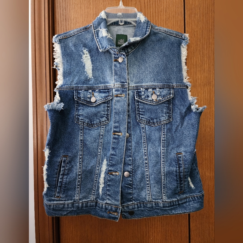 Blue jean vest